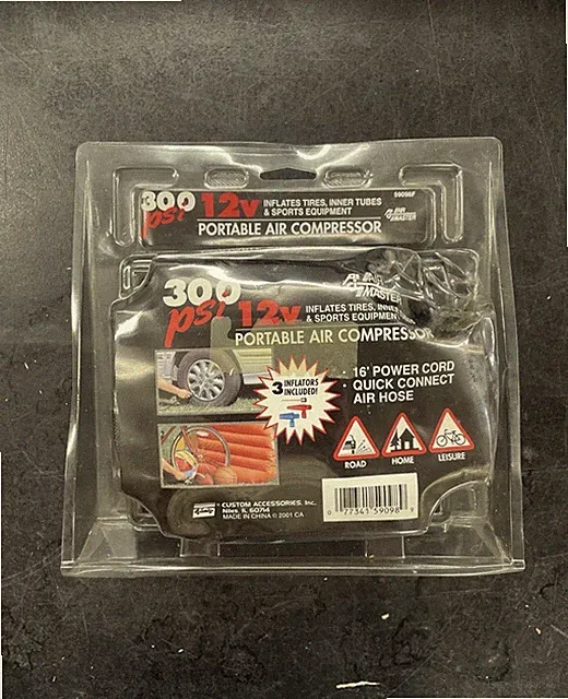 Air Master Portable Air Compressor 12v 300 PSI NEW In Package