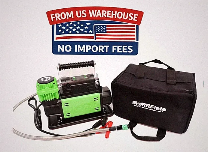 MORRFlate FiveSix PSI Pro Gen2 Portable 12V Air Compressor Automatic 5.6 CFM 4x4