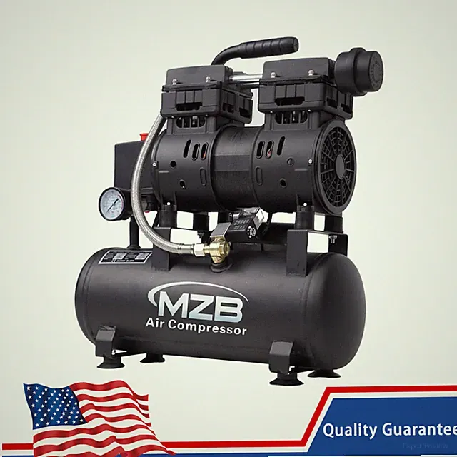 MZB 2.4Gal Ultra Quiet Air Compressor 1HP 110V 5.65CFM 115PSI Oil-Free 65dB