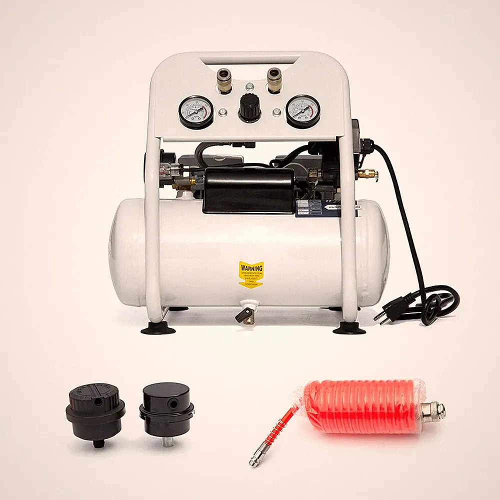 Portable Electric Ultra Quiet Oil-Free Air Compressor 1HP 4CFM 115PSI 2.5 Gallon